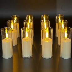 Moondex LED티라이트 LED 촛불 캔들 12개입