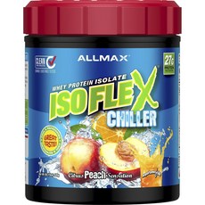 ALLMAX ISOFLEX可冰泡分離乳清蛋白粉 柑橘水蜜桃口味, 1個, 425克