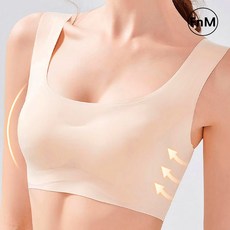 여성 심리스브라 노와이어 수면브라 스포츠탑 이너웨어