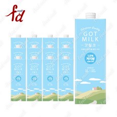 갓밀크 저지방 우유, 1L, 12개