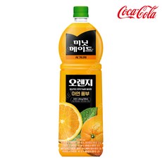 코카콜라 미닛메이드 시그니처 오렌지 PET 주스 과일 음료수, 1.5L, 1개