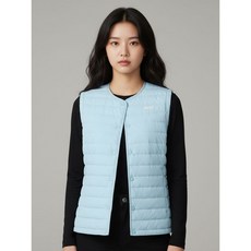 네파 여성 리니아 넥리스 튜브 경량 다운 베스트 7I61341
