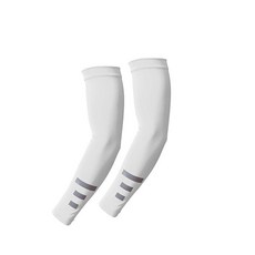 防曬冰袖套男女款夏季薄款護肘臂戶外開車騎行防紫外線冰絲手套, 白色反光, 1個