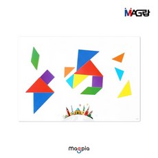 [마그피아] 자석 칠교놀이 MTGM-07-01 학생용 15x15cm, 1개