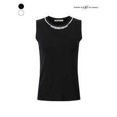나인식스뉴욕 진주넥 민소매 니트 (NQ5KP011M0)