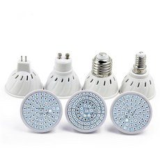 GU10 LED 식물 조명 E14 성장 전구 E27 Fitolampy MR16 램프 스펙트럼 실내 수경 재배 텐트 220V 110V, 01 E27 80LEDs