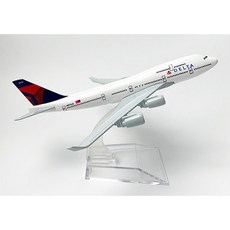 1:400 세계 모형비행기 항공기 보잉 747 787 777 737 콩코드 외 16cm, 16_747_델타항공, 1개