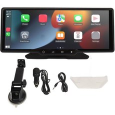 포터블 차량용 스테레오 10.26인치 HD 터치스크린 5. CarPlay 자동차 12V에서 24V 차량 멀티미디어 플레이어 후방 카메라 포함 간편 설치 트럭용 기본 구성, Standard Configuration