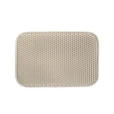 貓砂墊 蜂窩設計 防水防滑 易於清潔 維持居家清潔, 卡其, 1個