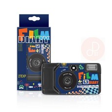 柯達 一次性底片相機 彩色27張 傻瓜相機 復古風 內置閃光燈, 1個, FILM DIARY胶片星球 彩色27张