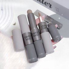 guazi-81 여성 컨실러 스틱 듀얼 쉐딩 하이라이터 부드러운 음영 코쉐딩 입체 얼굴 메이크업 자연 밀착, 02#