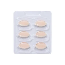 ANNAFRIS 속눈썹 휴대용 헤드 마네킹 (탈착식 교체 눈꺼풀 포함) 연습 미니 플랫 모델, 02 Pink Natural Eyelid