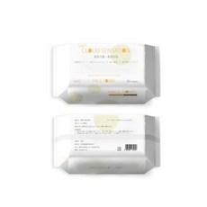 CLOUD SENSATION 潔柔雲感洗臉巾 珍珠紋無紡布 乾濕兩用 柔軟親膚, 10個, 80片, 1g