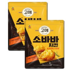 cj제일제당 간편 야식 안주 [고메 소바바치킨] 소이허니 순살 375g, 1.1kg, 2개