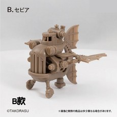 【M.M小舖】『現貨』 ToysCabin 轉蛋 扭蛋 TAKORASU模型收藏 飛機 模型 機關 組合 全4款, 1個, B款/淺咖啡色4A162