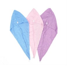 률대디 샤워두건 헤어레이스두건, 핑크