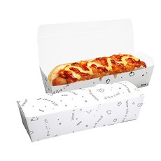 왕김밥 후토마끼 사각 종이도시락 고급김밥 한줄, 패턴, 1세트, 50개입