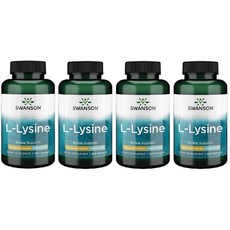 스완 슨 아미노산 프리 폼 L- 라이신 500 밀리그램 100 캡슐, 4