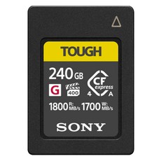 소니 CF카드 CEA-G240T CEA-G480T Type A 메모리 G시리즈 터프 CFexpress 4, 1개, 240GB