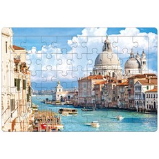 치매예방퍼즐 어르신 게임 기억나퍼즐 45조각 이탈리아 베네치아, 45피스, 1개