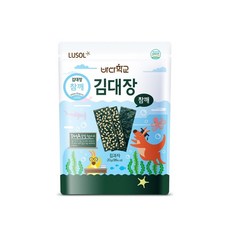 韓國 LUSOL 幼兒烘烤海苔 10包入 無鹽無調味 夾心烘烤海苔 兒童海苔 副食品 拌飯料, 1個