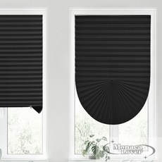 모나카러버 붙이는 블라인드 90x240 블랙 붙이는블라인드