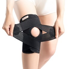 Galvaran G11 반월판 무릎보호대 관절 통증 완화 남녀 공용, black, 1개