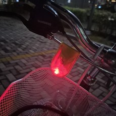 야간 발광 자석 클립 가방 등산 러닝 1P, 1개, 오렌지