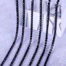 크리스탈 유리 라인석 체인 바닥 바느질 컵 트림, 23. Jet Black