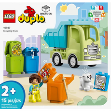 레고 듀플로 재활용 트럭 10987, 혼합색상, 1개
