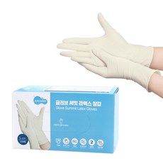 글러브써밋 라텍스장갑 L, 대(L), 100매입, 1개