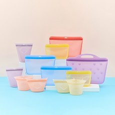 샐마 밀폐 똑딱이 실리콘백(12종), 1세트