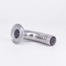 12.7 16 25 38-108mm 호스 바브 트라이 클램프 90도 엘보 SUS304 스테인레스 위생 피팅 자작, 11 108mm Barb K119mm, 02 304, 01 Hose Barb- Tri Clamp