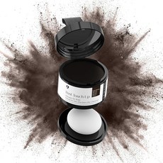 LEWEDO 헤어라인 파우더 24H 얼룩 방지 루트 터치업 헤어 컬러 그레이 커버리지 대머리 스팟 컨실링 섀도우 여성 남성용 자연스러운 룩 라이트 브라운 [호환], 다크 브라운, 1