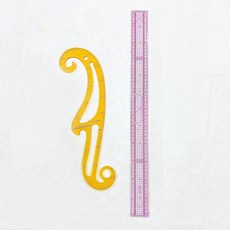 에스모드자 + 60cm 그레이딩자 방안자 프렌치커브자, 1개