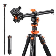 K&F CONCEPT 2m 오버헤드 알루미늄 DSLR 삼각대, O234A7+BH-28L, 1개