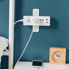 벽걸이 멀티탭 정리함 전선정리 콘센트 거치대 사무실, 1개