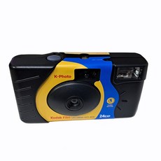 k-photo 파워플래시 케이포토 일회용카메라 1개 고감도 울트라맥스코닥필름 24장 내장 맑고흐린날 실내외 어디서나 촬영, 케이포토 파워플래쉬 24장