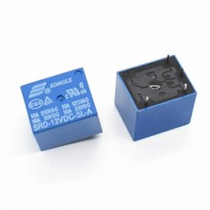 SRD-12VDC-SL-A PCB 타입 전원 릴레이 SONGLE 12V DC 250V 10A 4 핀, 한개옵션0