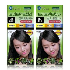 다바찌 트리트먼트칼라 염색약 3B, 3B 흑갈색, 2개