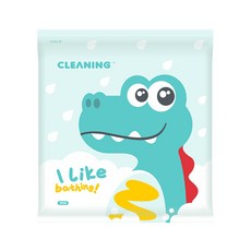 Touch Whale浴巾套裝 獨立包裝旅行便攜柔軟親膚, 一次性毛巾-【一般款】６０克套裝-鱷魚款（70*140 + 30*60 cm）, 1個