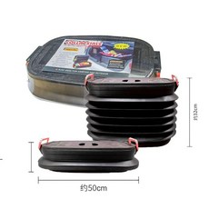 접이식 워터저그 18L 검정 휴대용 야외 물통 캠핑 대용량 자바라