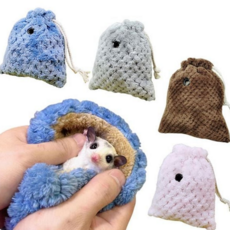 슈가글라이더 산책 주머니 외출 포켓 하우스 극세사 은신처, 핑크, 핑크