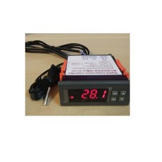 DC24V 30A輸出繼電器數位式溫度控制器 冷熱輸出含感溫棒 精準控制溫度 適用於工業實驗室及家庭環境, 1個