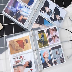 투명 포카 3공 링바인더 포토티켓북 엽서앨범 보관함 4인치앨범 5인치앨범, 3 엽서바인더 5in
