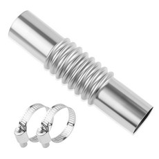 배기 파이프 클램프가 있는 커넥터 자동차 교체 파이프용 엘보우/스트레이트 키트 공기 히터용 범용 액세서리 플렉스 스트레이트, Straight, 1개