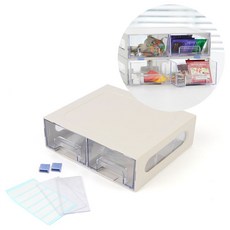 마이 멀티 소품 정리 박스 2단 악세사리 수납함 책상 보관, 중