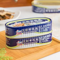 중국 식품 두시 황화어 통조림 해산물 안주, 1개, 120g