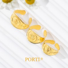 [뽀르띠] 0.5g/1g/1.875g/3.75g 무럭무럭 수/복 돌반지 백일반지