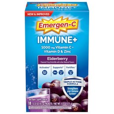 Emergen-C 이머전-C 비타민 C 1000mg (18개 엘더베리) 음료 믹스 파우더, 1개